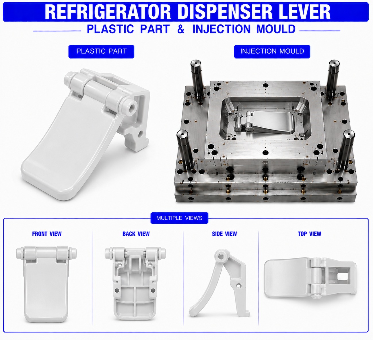 Refrigerator Plastic Dispenser Lever